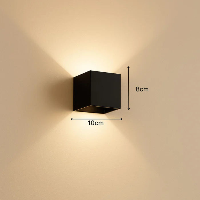 Kubus LED Wandlamp